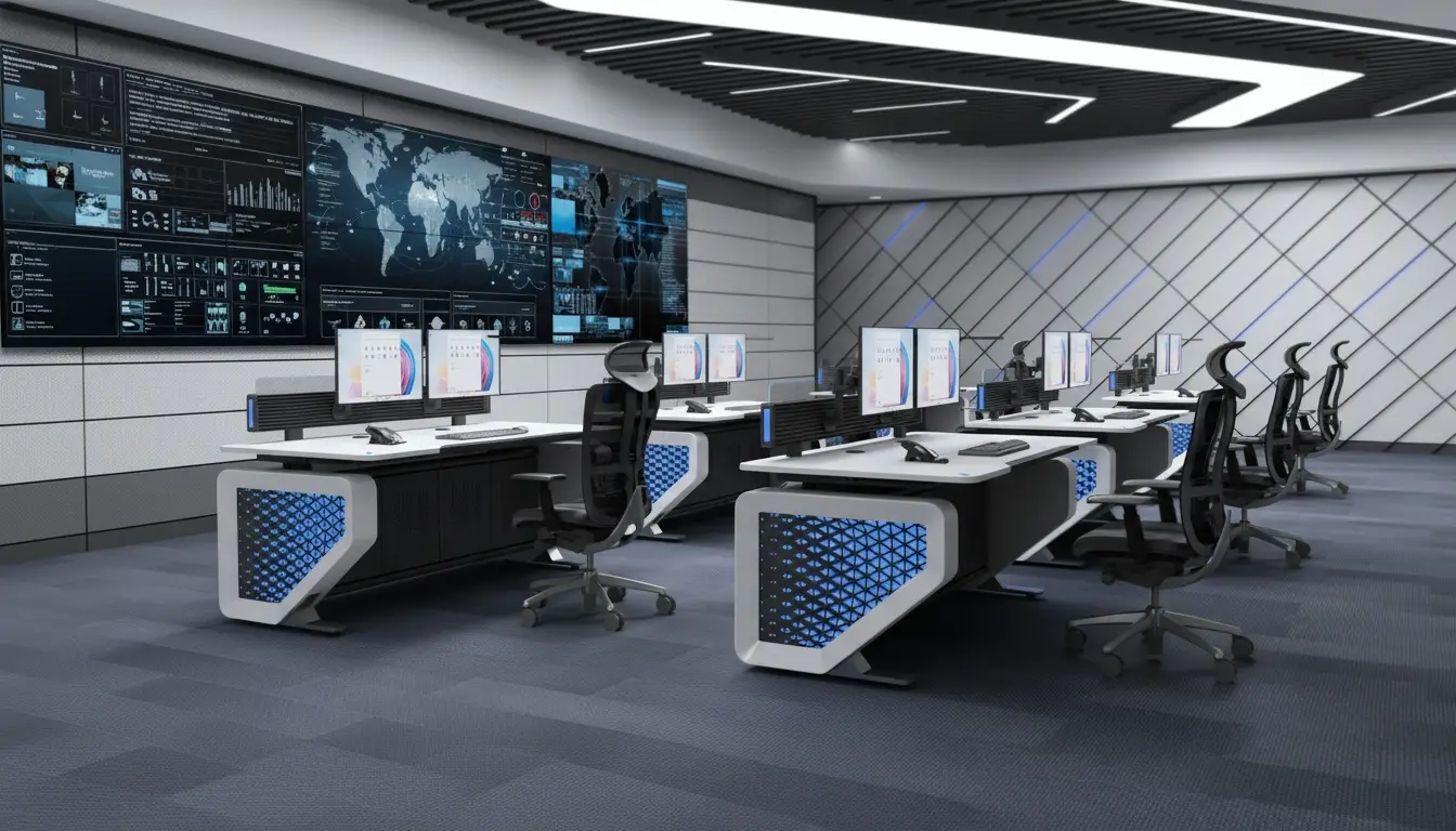 Futuristic Control Room Ergonomics Qatar