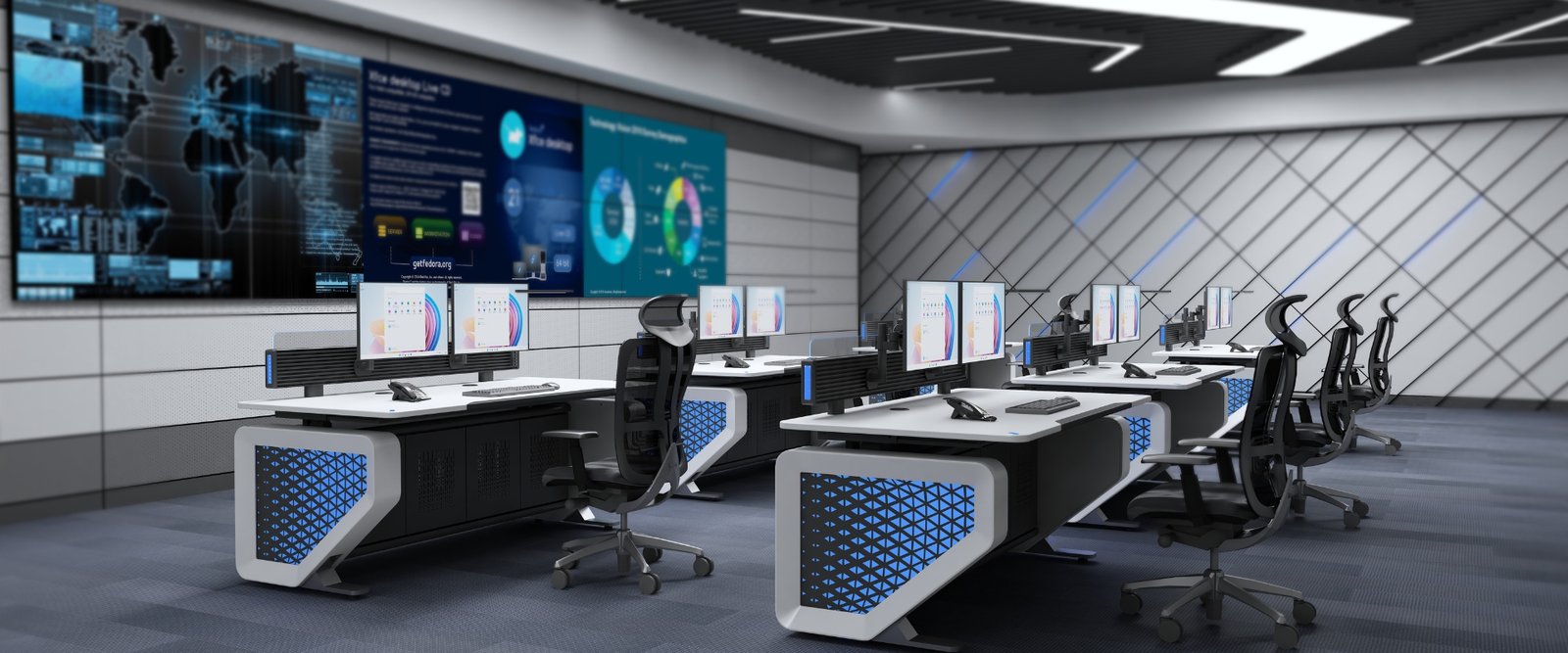 Control room design and console planning by OnePWS