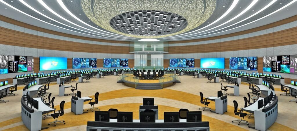 Custom Control Room Interior for Smart Workspaces