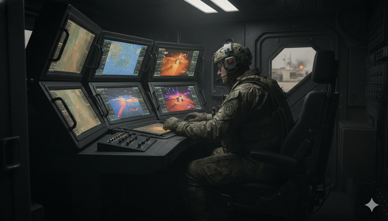 Military Control Room Console Solution by Onepws