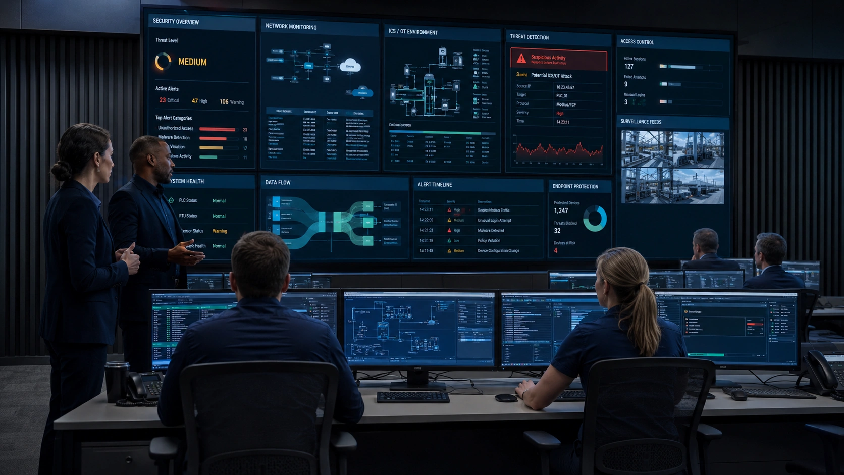 OT cybersecurity in a live environment